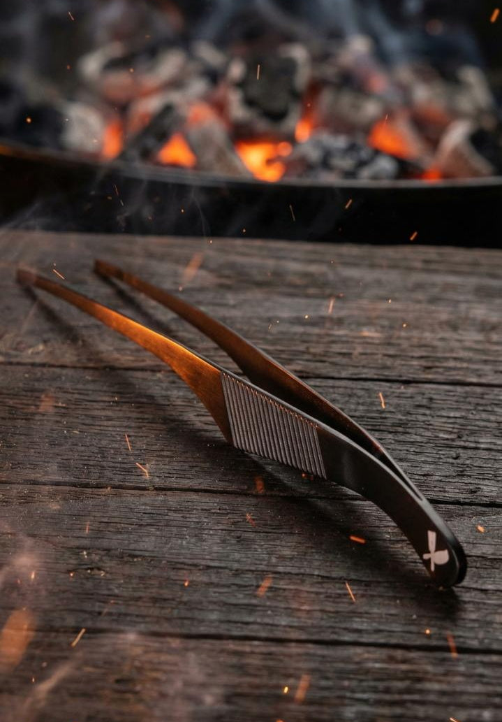 CHEFLIFE Tweezers Straight BBQ 31 cm Gunmetal