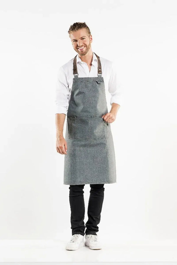 Produktbild des Produkts Kochschürze Chaud Devant Bib Apron Forene Grey Denim