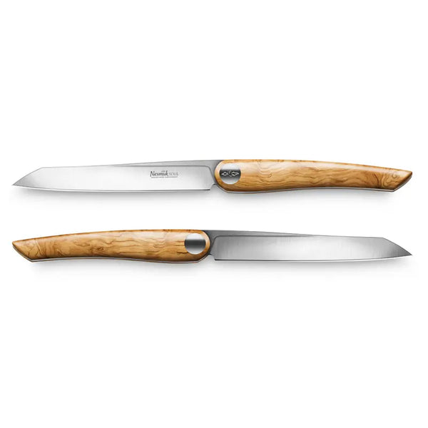 Produktbild des Produkts NESMUK Soul Steakmesser 2er Set Griff Olive